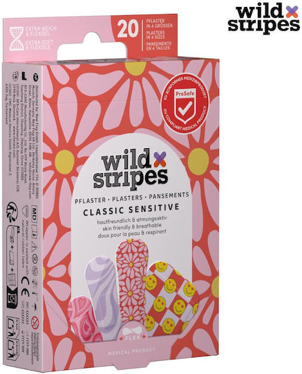 Wild Stripes Classic Sensitive Αυτοκόλλητα Επιθέματα 20τμχ