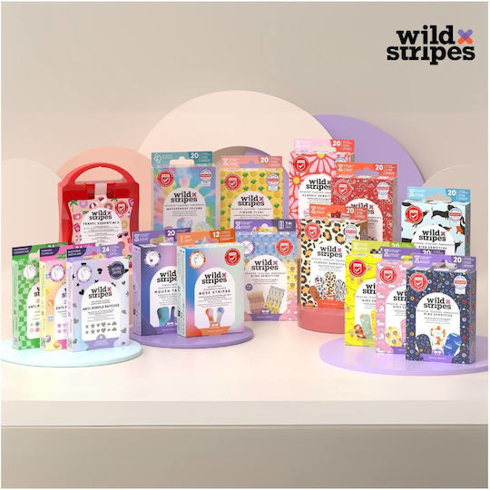 Wild Stripes Animal Fun Παιδικά Αυτοκόλλητα Επιθέματα 20τμχ