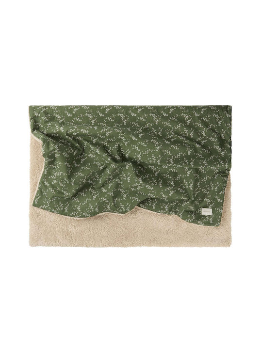 Nobodinoz Cot Blanket Stories Green 100x140cm