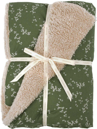 Nobodinoz Cot Blanket Stories Green 100x140cm
