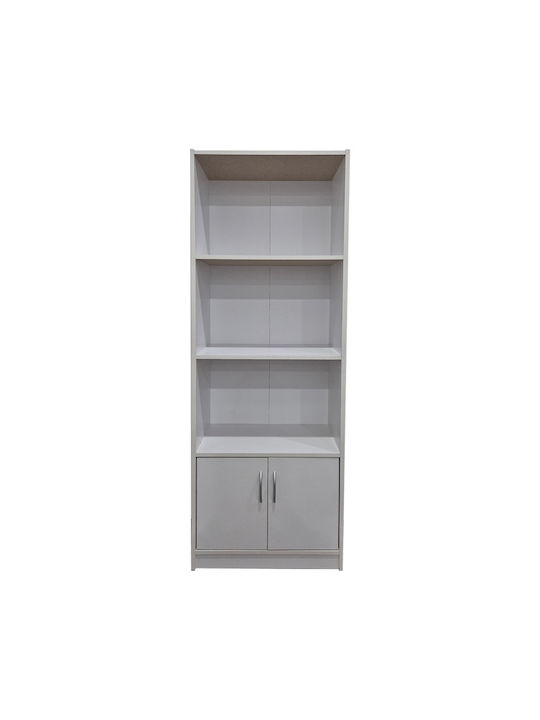 Tekaro Bücherregal Weißer Farbton 60x29x166cm