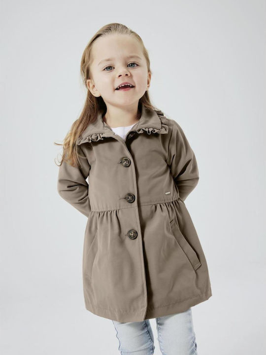 Kids' Trench Coat Beige