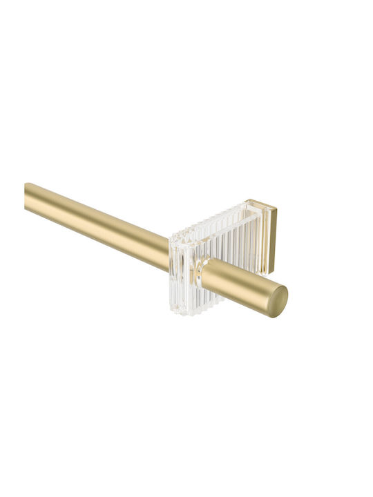 Umbra Extendable Metallic Curtain Pole Flute Single Φ2.5mm 107-305cm Gold