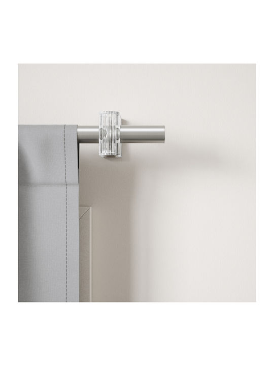 Umbra Extendable Metallic Curtain Pole Flute Single Φ2.5mm 107-305cm Nickel