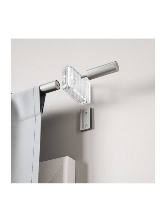 Umbra Extendable Metallic Curtain Pole Flute Single Φ2.5mm 107-305cm Nickel
