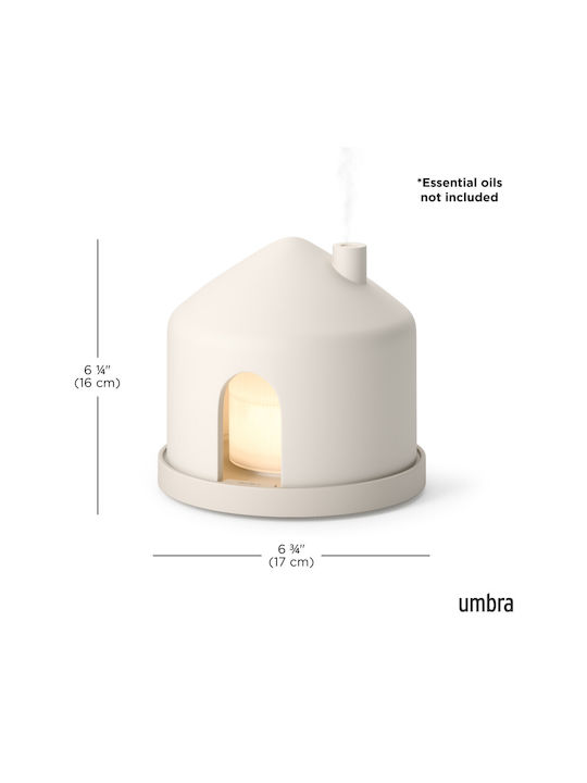 Umbra Led Ultraschall Aromatherapie-Diffusor Beiges 150ml 1021884-1313