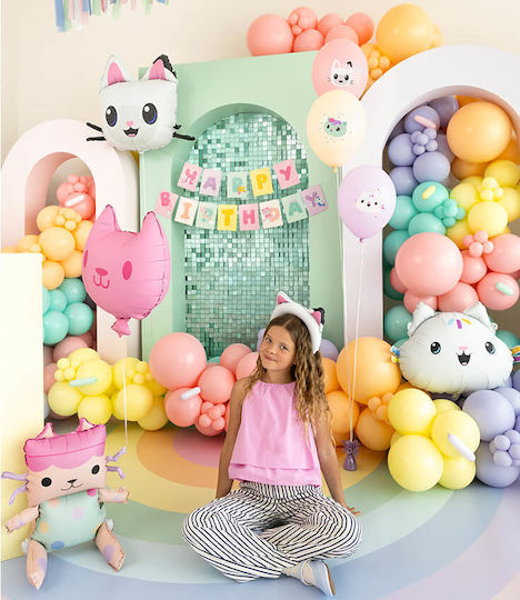 Banner "happy Birthday" Gabby's Dollhouse Series