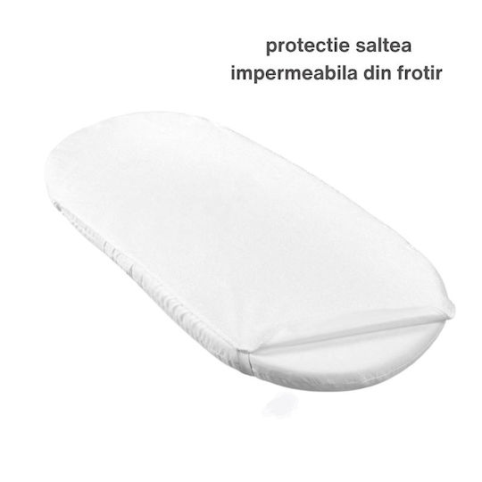 Kidizi Impermeabil Protecție saltea pentru leagăn cu bordură 75x35buc