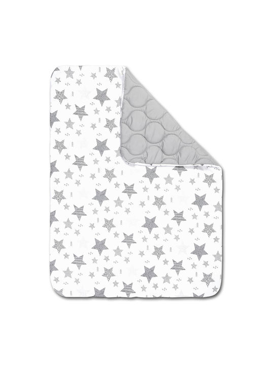 Kidizi Set Pilotă Pentru Patut Bumbac Gri 75x100cm