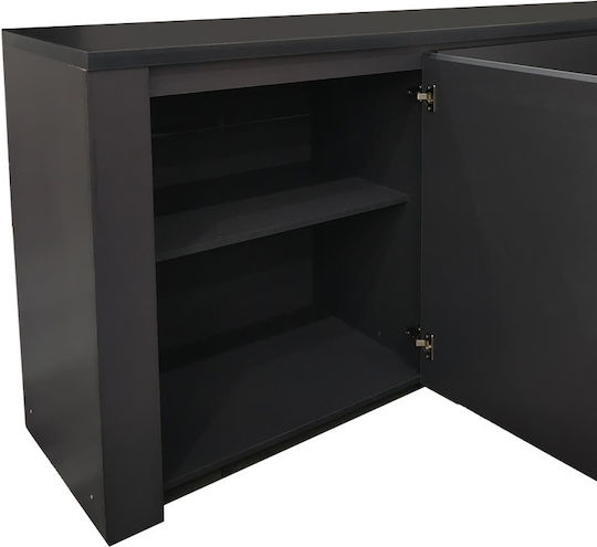 Мебели за съхранение Kalya дървен Anthracite Shade 220x49x89.5см