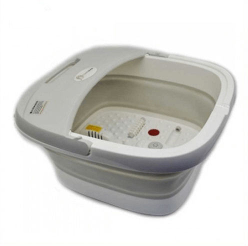Electric Foot Bath with Infrared Heating and Vibration White