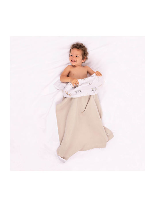 Kidizi Pătură Pepinieră Swaddling pături 100% bumbac Portocaliu 110x75cm