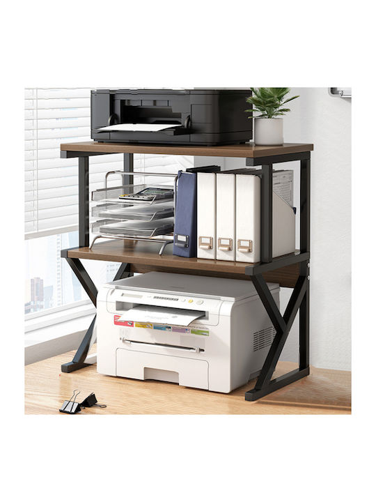 Bibliothek Walnut and Black 54x37x69cm