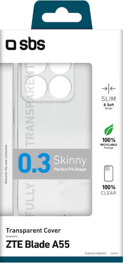 SBS Back Cover Σιλικόνης Διάφανο (Oppo A55)