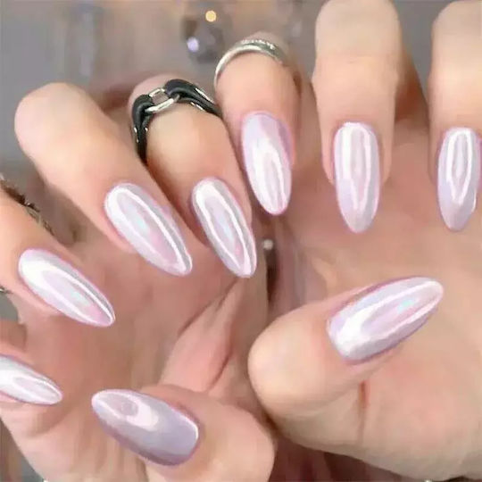 Vicky Nail Pigment Aurora Pulver Dekorationspulver Nägel Mirror Effekt Leuchtendes Flieder 8gr