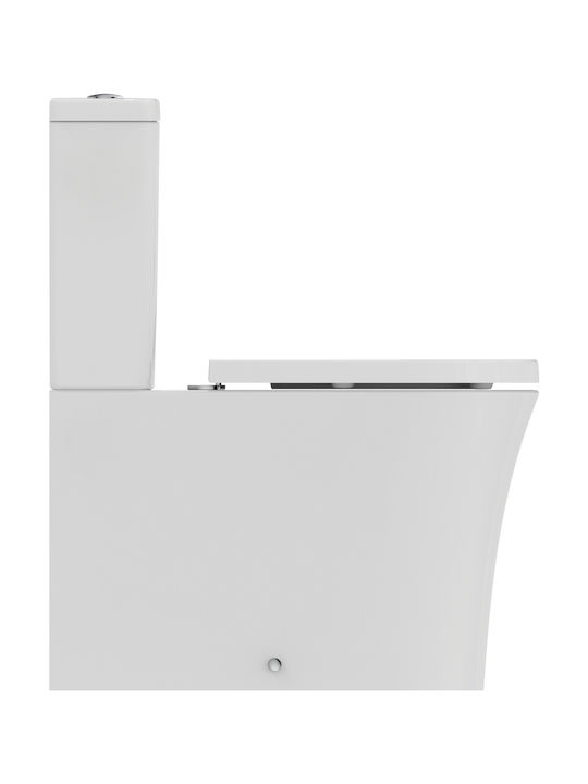 Ideal Standard Тоалетна, стояща на пода с тоалетна чиния с Капак Софт Клоуз Бяла