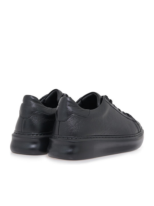 Herren Sneakers Black Leather