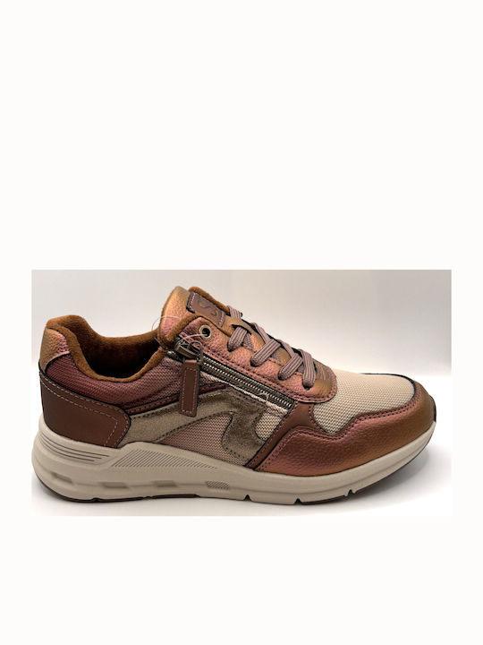 Anatomical Sneakers Bordeaux Metallic Beige