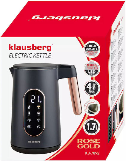 Klausberg Fierbător 1.7lt 2200W Negru
