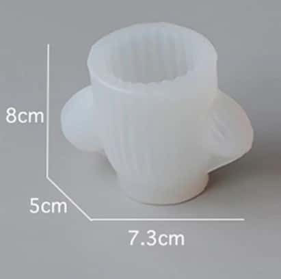 Silgram Form Silikon für Kerzen / Ton / Flüssigglas 3.5x3.5cm