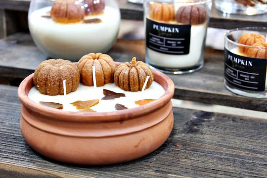 Порцеланов 14x5см Състав Тикви-Листа Аромат Pumpkin Spice