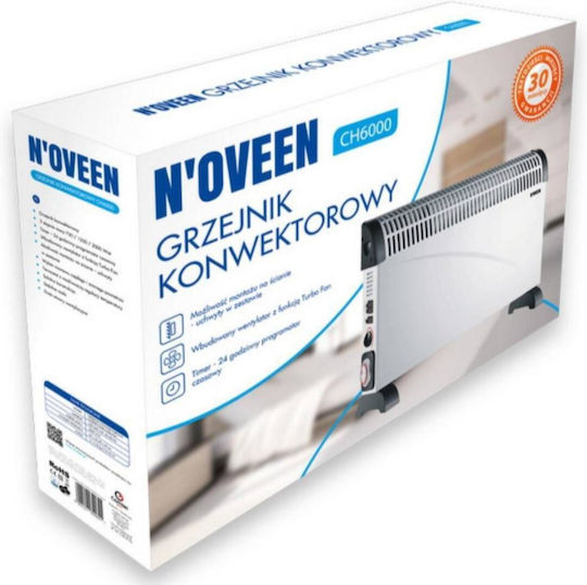 N'Oveen Θερμοπομπός Δαπέδου 2000W 60x20cm Λευκός