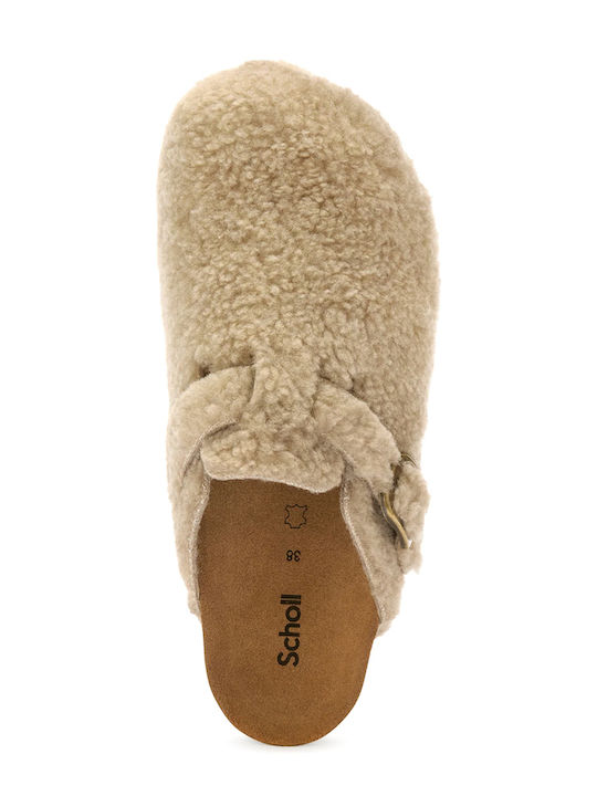 Fae Anatomical Women's Slippers with Fur Gray