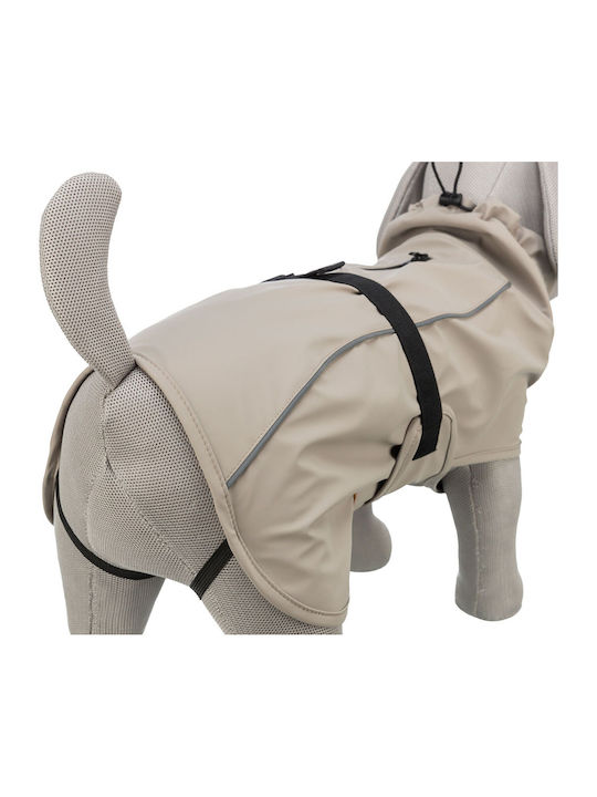 Beige Waterproof Dog Coat with 62cm Back Length