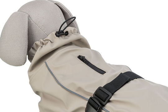 Trixie Husum Beige Waterproof / Windproof Dog Coat XSmall with 30cm Back Length