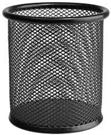 Metallic Pencil Holder in Black Color 1pcs 10x9cm