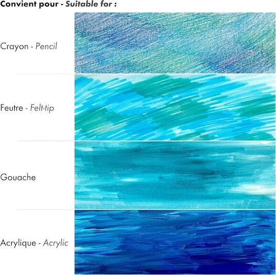 Clairefontaine Μπλοκ Σχεδίου Sketchbook PaintON Α5 14.8x21cm