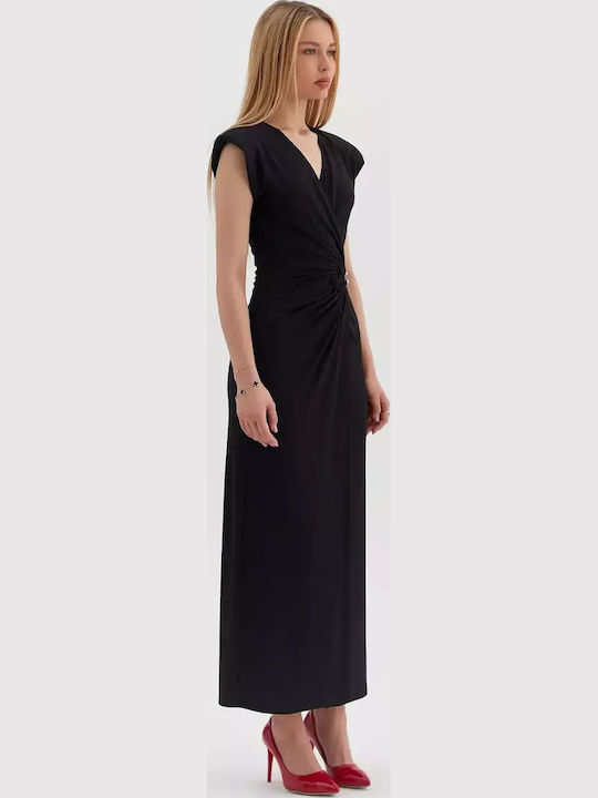 Summer Maxi Dress for Wedding - Christening Black