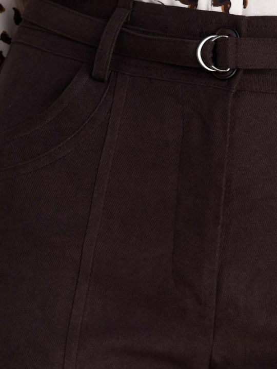 Damen Stoff Hose Chestnut