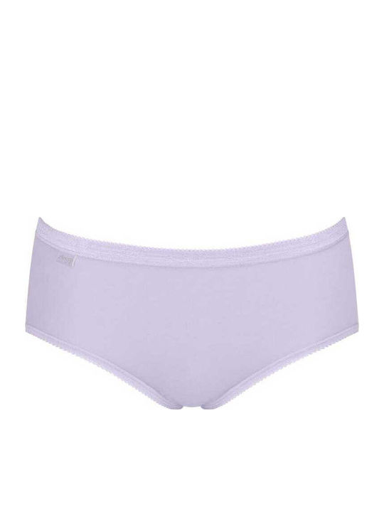 Basic Midi Hohe Taille Damen Slip 3Pack Lilac, Purple, Black