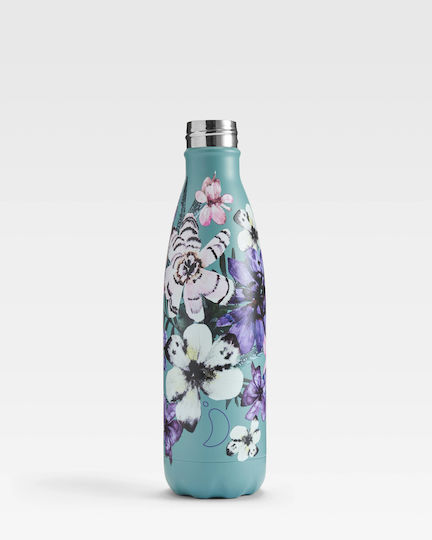 Chilly's Original Series Floral Μπουκάλι Θερμός Ανοξείδωτο BPA Free 500ml Floral Feathered Florals