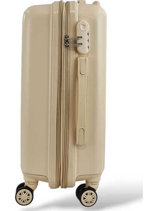Roza Rz63c *combo* Hard Cabin Suitcase 55x40x20 +5cm Expansion & Travel Backpack 40x30x20 Beige