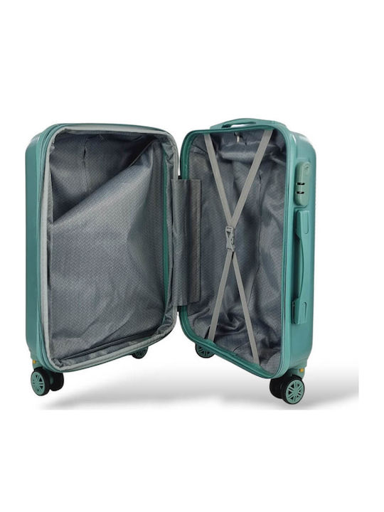 Roza Rz705c *combo* Hard Cabin Suitcase 55x40x20 +5cm Expansion & Travel Backpack 40x30x20 Mint