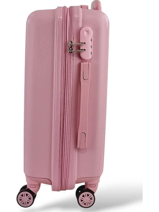 Roza Rz63c *combo* Hard Cabin Suitcase 55x40x20 +5cm Expansion & Travel Backpack 40x30x20 Pink