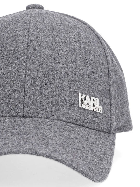 Karl Lagerfeld Καπελο Baseball Logo Γκρι Karl Lagerfeld Καπελο Baseball Logo Γκρι