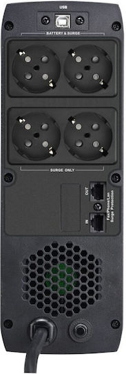 FSP/Fortron ST 1200 UPS Line-Interactive 1200VA 720W με 4 Schuko Πρίζες