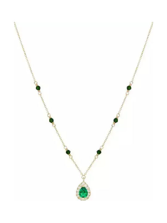 Chrysolithos Necklace Made of 9 K Gold Chrysolithos Necklace Made of 9 K Gold