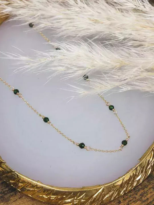 CHrysolithos Halskette aus Gold 14K Grüne