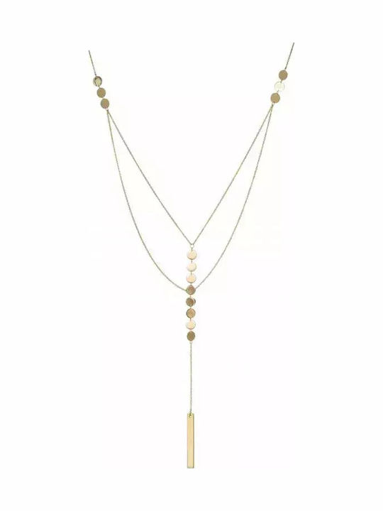 Double Necklace Made of 14K Gold