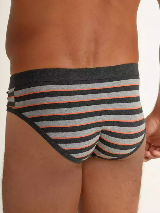 Adamo Men's Slip Gray with Patterns