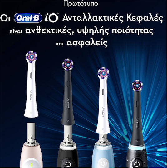 Oral-B iO Radiant White Replacement Heads for Black 4pcs