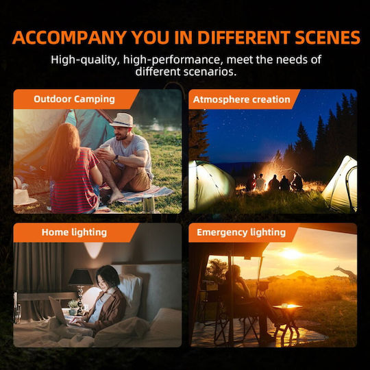 Superfire T60 Led Battery Light for Camping with Flashlight 320lm 2.5W