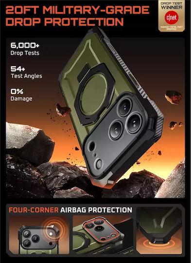 Supcase Ub Grip Mag Back Cover Σιλικόνης / Πλαστικό 2mm Πράσινο (iPhone 17 Pro Max)
