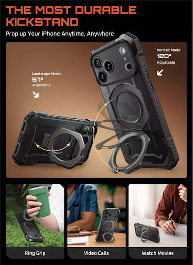 Supcase Ub Grip Mag Back Cover Silicone / Plastic Gray (iPhone 17 Pro Max)