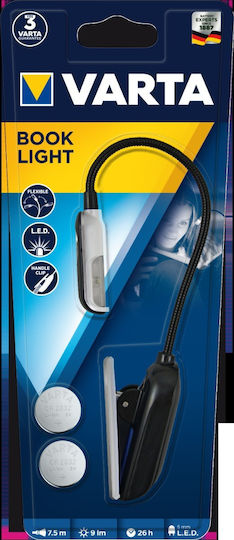Varta LED-Buchlicht mit Klemme Schwarz