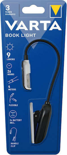 Varta LED-Buchlicht mit Klemme Schwarz